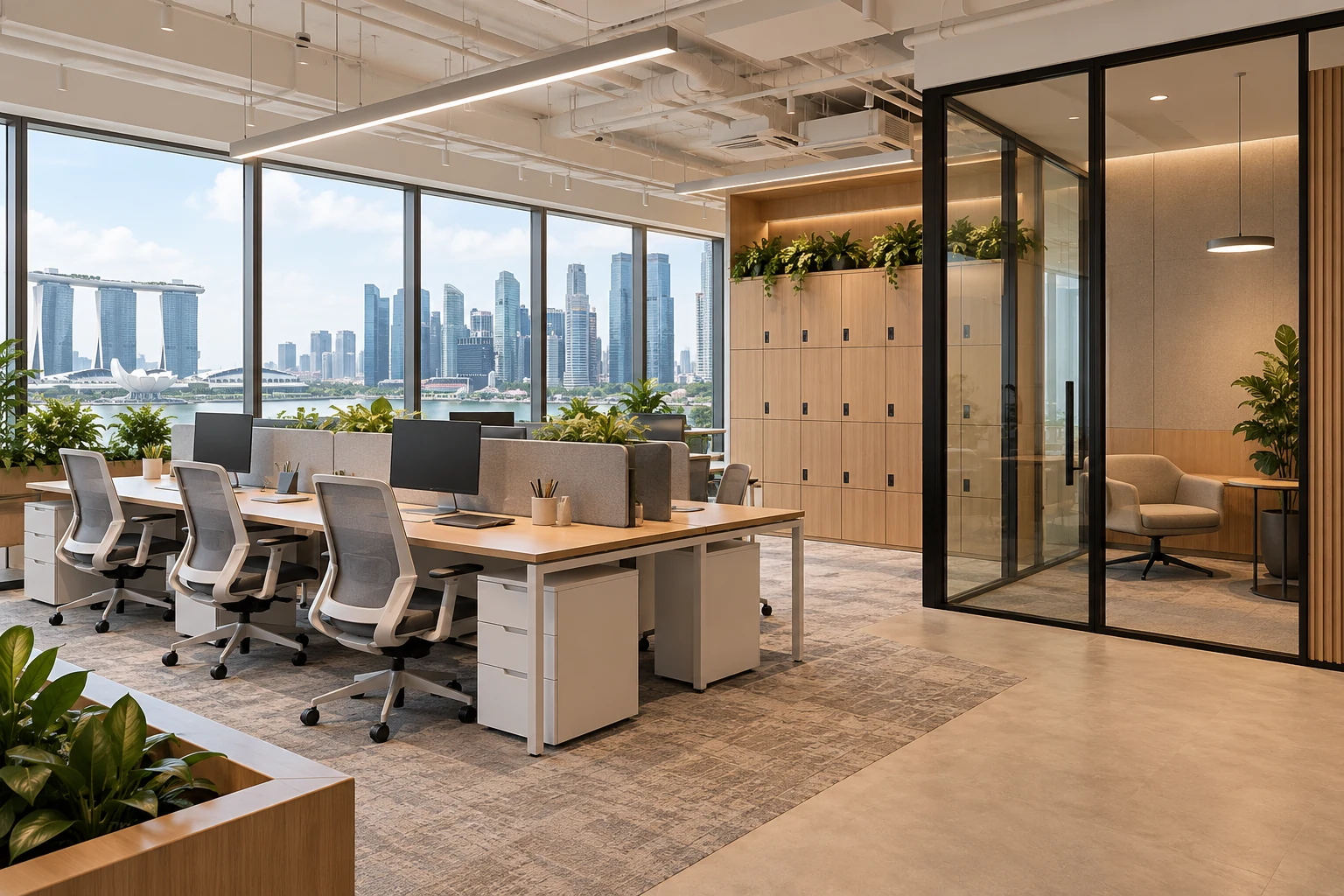 Hot-Desking Offices: 6 Singapore Layout Decisions