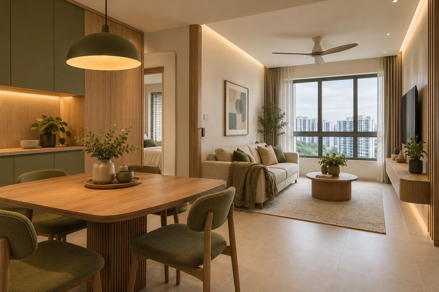 Hougang Olive Renovation: 8 Home Planning Decisions