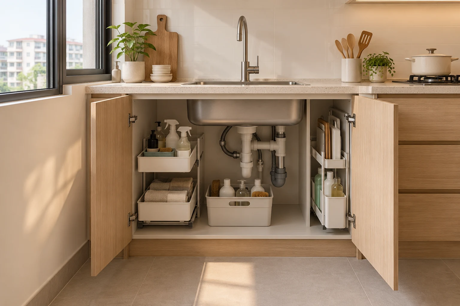Under-Sink Cabinets: 6 Singapore Kitchen Design Checks